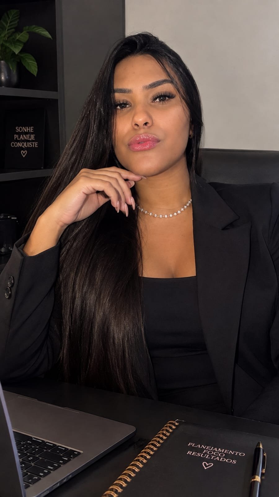 Gabrielle, especialista em cabelos